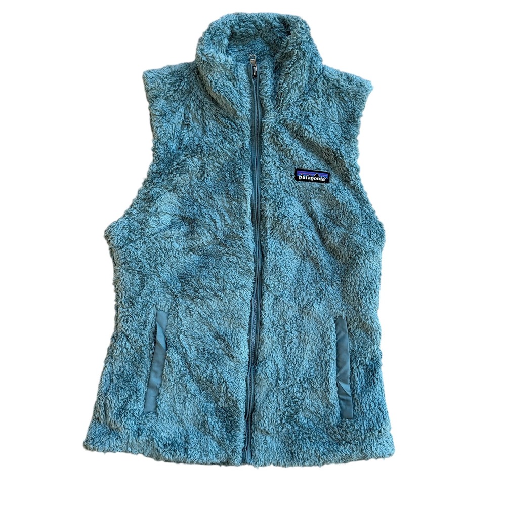 Patagonia Women's Los Gatos Fleece Vest Teal Blue XS Full Zip Pockets 25216